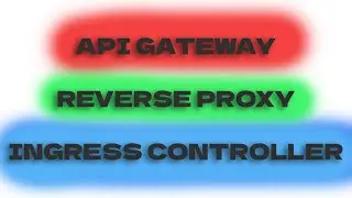 what are reverse proxy, API gateway and ingress controller