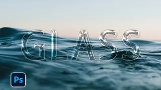 Glass text effect photoshop | Photoshop text effect | Photoshop tutorial