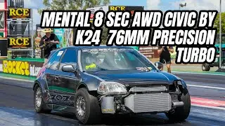 WILD ALL WHEEL DRIVE K24 SWAPED 76MM PRECISION TURBO CIVIC 8 SEC