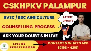 CSKHPKV Palampur BVSC / BSC Agriculture Counselling / Ask your doubts / Inspiring Agricon