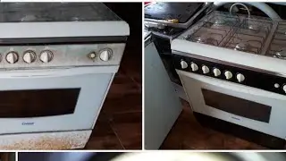 Restauração e limpeza do fogão.