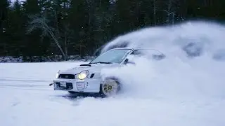 Bugeye Subaru Big Ice Drifts!
