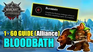 Classic WoW Hardcore BLOODBATH Achievement 1-60 Grinding Guide [ALLIANCE]