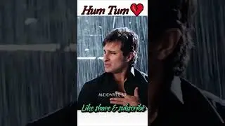 Hum Tum Broken Heart status 💔 #shorts #brokenheart #onesidelove #whatsappstatusvideo #saifalikhan