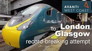 London to Glasgow train in record-breaking attempt...