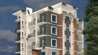 ৬ তলা বাড়ি। six storied building.