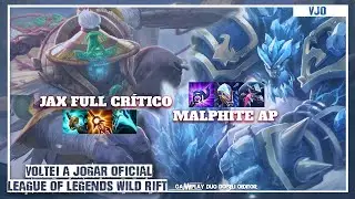 JAX FULL CRÍTICO E MALPHITE AP - DUO EM WILD RIFT