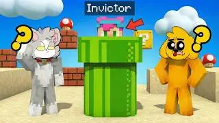 I'm hiding in the secret pipe in Super Mario Galaxy while playing Hide and Seek in Minecraft 😂