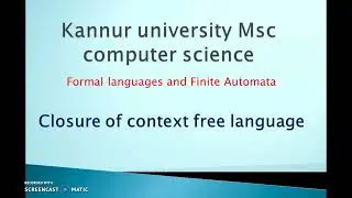 closure properties of context free languages part2