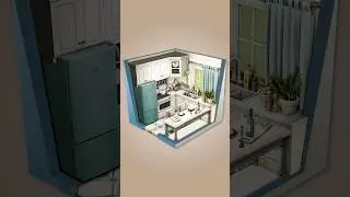 Tiny Country Kitchen 🥐 The Sims 4 Stop Motion Short | CC | 