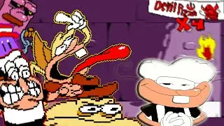 Pizza Tower Demo 3 Engine - The Whole Game (S+ Rank, All chatacters, All Secrets, All Toppins)