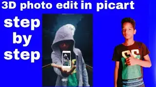 Picart 3D fly neon hack er mask photo editing in picart step by step