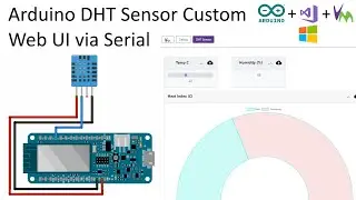 Arduino DHT Sensor Custom Web UI via Serial