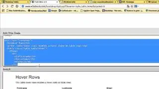 Bootstrap Tables Hover Rows