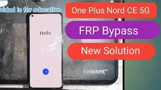 OnePlus Nord CE 5G FRP Bypass Android 12 13 | One Plus Nord CE 5G Frp One Plus EB2101