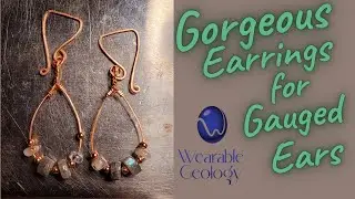 Gorgeous Earrings for Gauged Ears by Wearable Geology