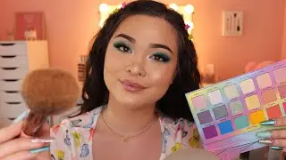 ASMR Doing Your Makeup 💕 | Whispering, Tapping