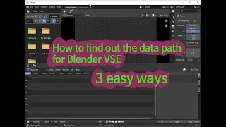 How to find out the data path for python scripting in Blender VSE.