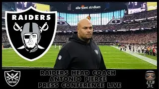 Unmissable: Raiders HC Antonio Pierce Live Press Conference! | NFL | 9.4.24