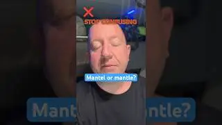 Mantel or mantle—stop confusing these! #learnenglish #grammar