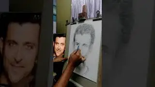 Teknik Melukis wajah pelakon Hollywood#drawing#tutorialdrawing#education