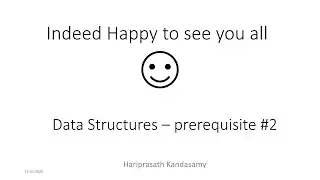 Data Structures - Prerequisite #2