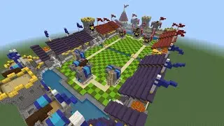 built clash royale arena in minecraft