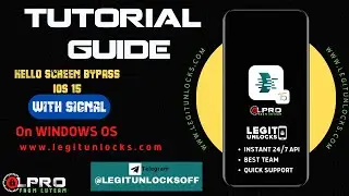 GUIDE : IREMOVALPRO - World's First iOS 15 Hello Bypass with Signal MEID / GSM - Tutorial [NEW]