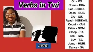 Lesson 12: Learn Twi Verbs with miss B