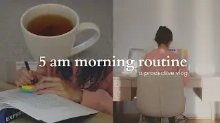 my *PRODUCTIVE* 5am morning routine