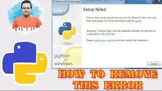 how to remove error in python