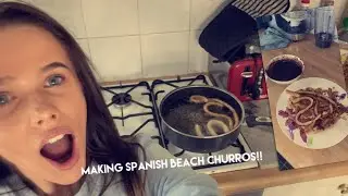MAKING SPANISH BEACH CHURROS!!