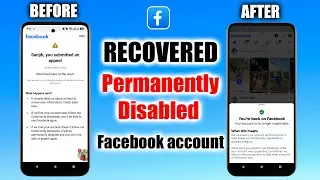 How to recover permanently disabled facebook account