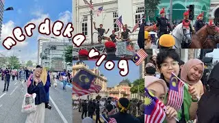vlog | first time turun dataran merdeka 2022 🇲🇾| bangun 3am 😵‍💫☁️