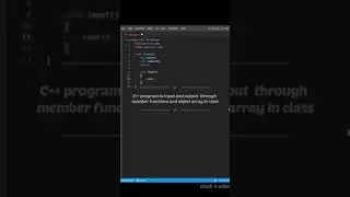 member functions and object array| c++ program to input and output| oop|  
