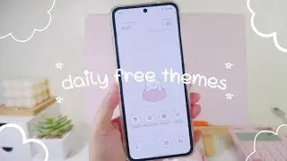 daily free themes ✨️ ~ Simple Pink Puffy Bichon 💕