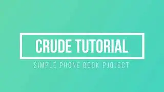 Tutorial: CRUDE With JSP, Servlet and MySQL PART 1