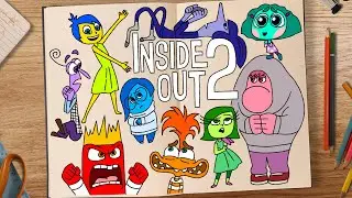 How to draw INSIDE OUT 2 (double page doodle!)