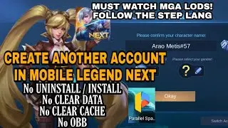 PAANO GUMAWA NG BAGONG ACCOUNT SA MLBB NEXT  PART 2 | HOW TO CREATE NEW ACCOUNT OR SMURF ACCOUNT