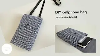 DIY cellphone bag | how to make a phone bag
