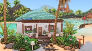 Small Beach House 🏝️☀️🌊 - The Sims 4 Speed Build