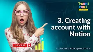 3. Creating  account with Notion