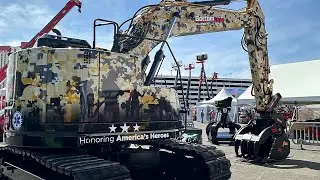 Bottom Line Equipment's American Hero Program - CAT 325F SR Excavator | ConExpo 2023