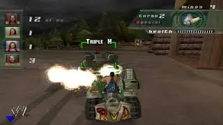 WWE Crush Hour PS2 Gameplay Free for all on Lumberjack as Rob Van Dam
