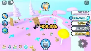 Я ￼открыл локацию ￼candy Island в pet simulator x