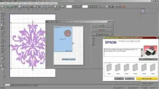 Embird:  print a template for design placement