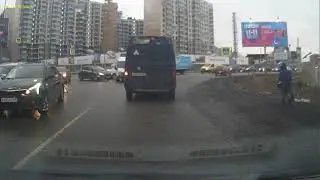 Очередное глупейшее ДТП в Кудрово, перекресток Центральная -  Пражская, 17 11 21
