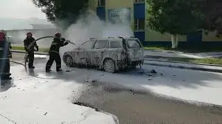 Горело авто