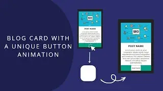 blog card with a unique button animation