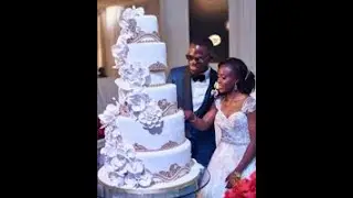Beautifully crafted 6 tier cake by a Lagos baker